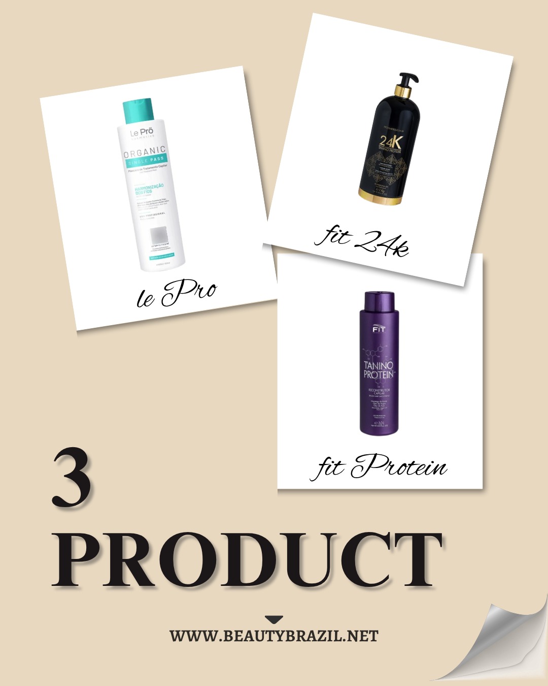 Comparison of 3 Hair Care Products
