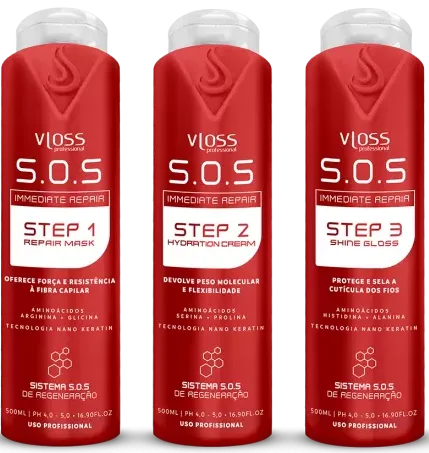 VLOSS S.O.S Immediate Repair холодное восстановление 3 x 500 мл