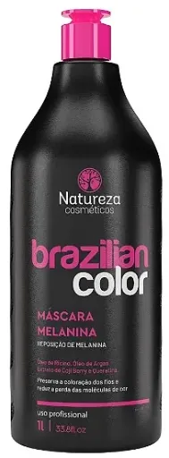 [MELANINA] Маска Melanina Brazilian Color для окрашенных волос 1 л — Natureza
