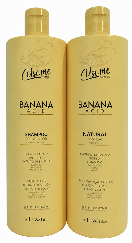 Набор для нанопластики Natural System Banana Acid 2 × 1 л — USE ME