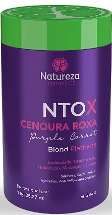 Ntox Cenoura Roxa Purple Carrot Hair Botox 1 kg — Natureza