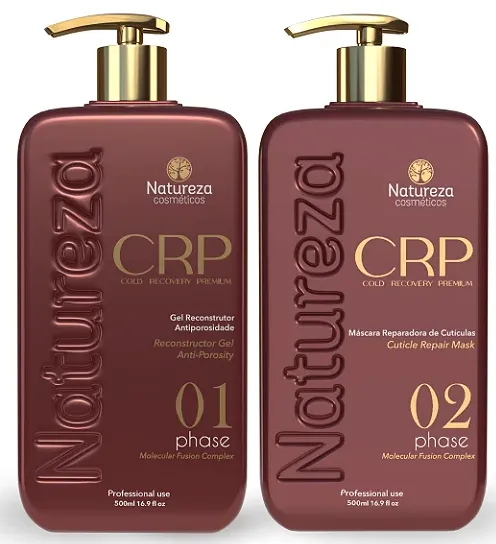 C.R.P. Cold Reconstruction Kit, Gel + Mask, 2 × 500 ml — Natureza