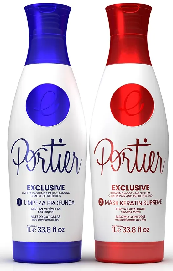 Exclusive Keratin Smoothing Kit 2 × 1 L — Portier