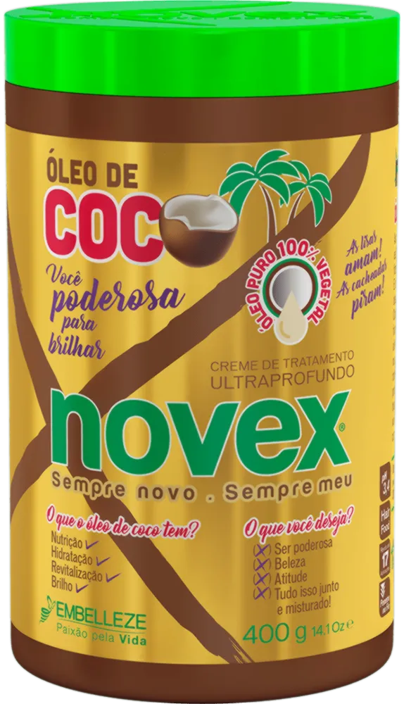 Superfood hair mask Novex Oleo de Coco, Kit of 5 pcs