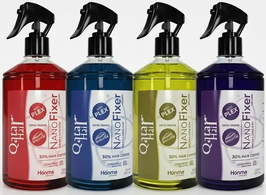 Nano Crystal Set Color Fixer from Qatar Hair, 4x500ml