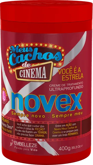 [248000021] Superfood Mask NOVEX Meus Cachos de Cinema 400gr, Kit of 5 pcs