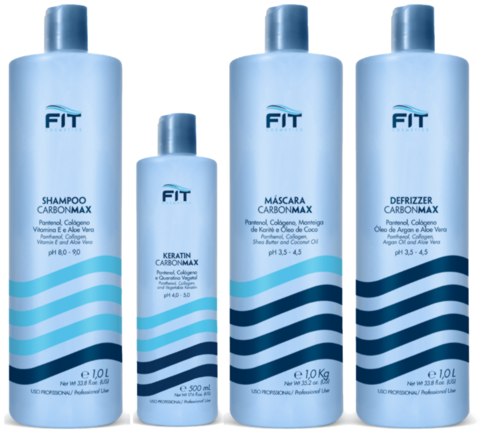 [1231] Набор для холодного восстановления FIT Cosmetics CarbonMax, 4*1000мл