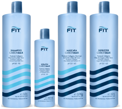 [1231] Набор для холодного восстановления FIT Cosmetics CarbonMax, 4*1000мл