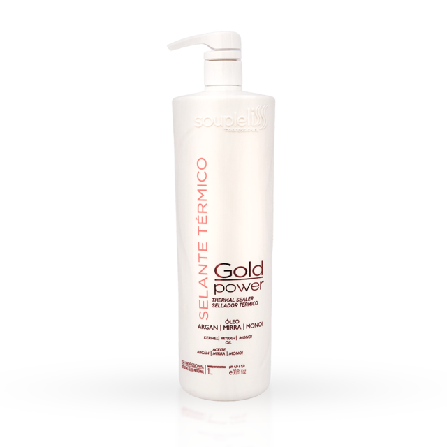 [SGP001] Keratin hair sealant Soupleliss Gold Power 1000 ml