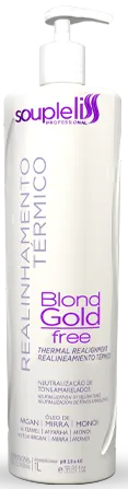 [SOUPBLOND] Acid composition Realinhamento Térmico Blond Gold Free 01 LT Soupleliss Professional