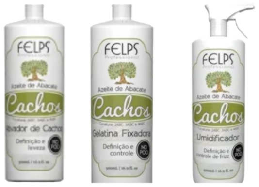 Набор для ухода за локонами Сachos с маслом ананаса от FELPS, 3*500ml