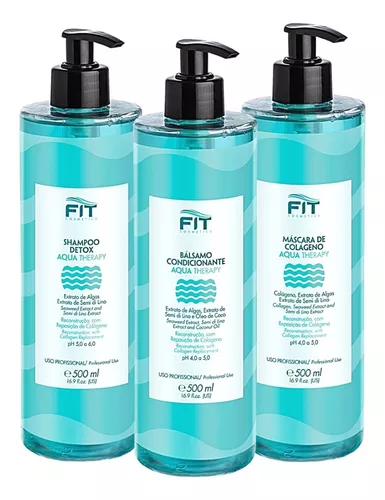 [1706] Detox restoration Aqua Therapy Tratamento Fit Cosmeticos, 3*500ml