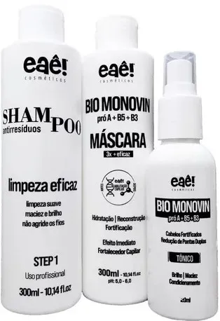 Set Capillary hair growth Bio Monovin from EAE (3 Passos)300*2+120ML
