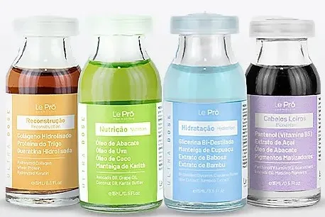 Kit Ampoules + Blond - Le Pro Cosmetics, 15ml*4