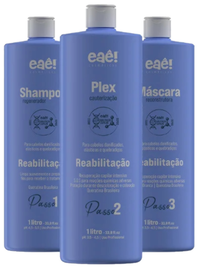 [R6ZPZK5ZP1000] EAE линия MIRAI Каутеризация kit Plex Reabilitação Capilar 3*1000Ml