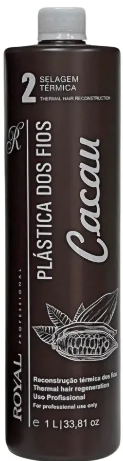 Keratin PLASTICA DOS FIOS CACAU from Royal Cosmeticos, 1l
