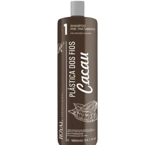 [0000000007498] Шампунь Глубокой Очистки PLÁSTICA DOS FIOS CACAU от Royal Cosmeticos, 1l