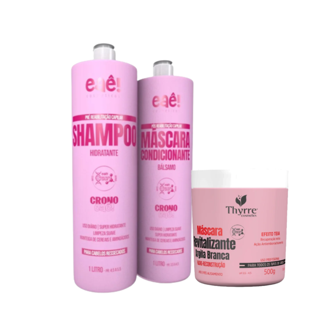 Set Shampoo+Balm+Mask Revitalisante for Home Care Crono Eaê! 2l+500ml