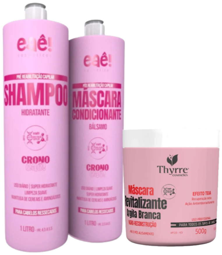 [102] Set Shampoo+Balm+Mask Revitalisante for Home Care Crono Eaê! 2l+500ml