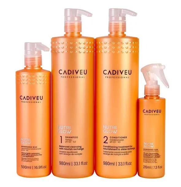 [CADIVLAMIN] Cadiveu Nutri Glow - Hair lamination set, 980*2 + 500 + 215ml