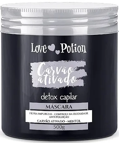 [BJYJM9Z8Y] ACTIVATED CHARCOAL MASK - HAIR DETOX 500G - Love Potion