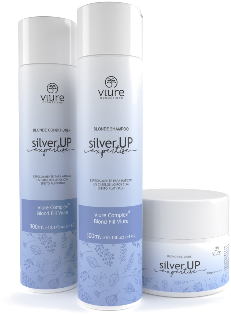 [1306] VIURE Домашний Уход для матизирования блонда SilverUp -  300ml*3