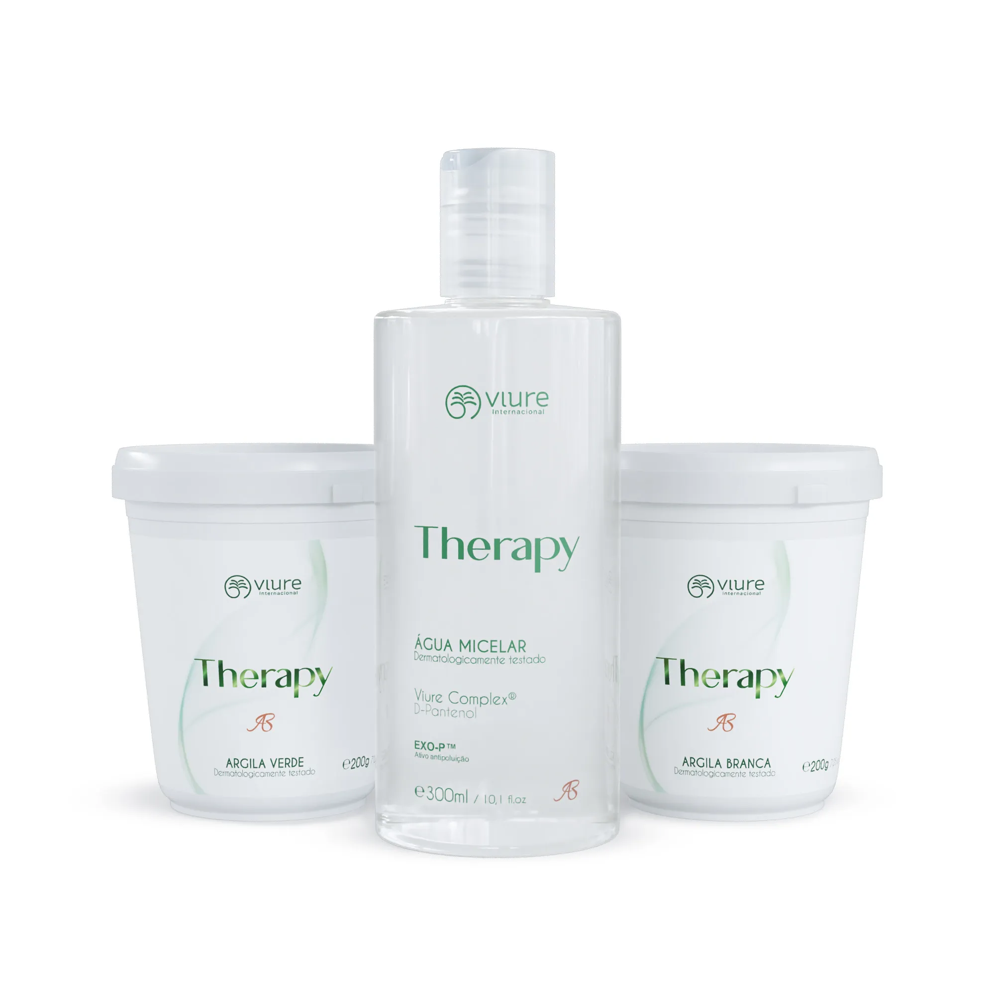 [3004] VIURE Detox Set (Shampoo+Green Clay+White Clay)1l+200ml*2