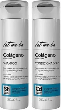 Home Care Colágeno e Elastina Shampoo e Conditioner Let Me Be | 240ml*2