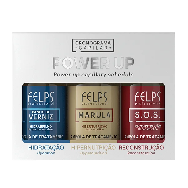 [KT0482] Felps Chronogram Hair Ampolas Filler Power Up 3x15ml