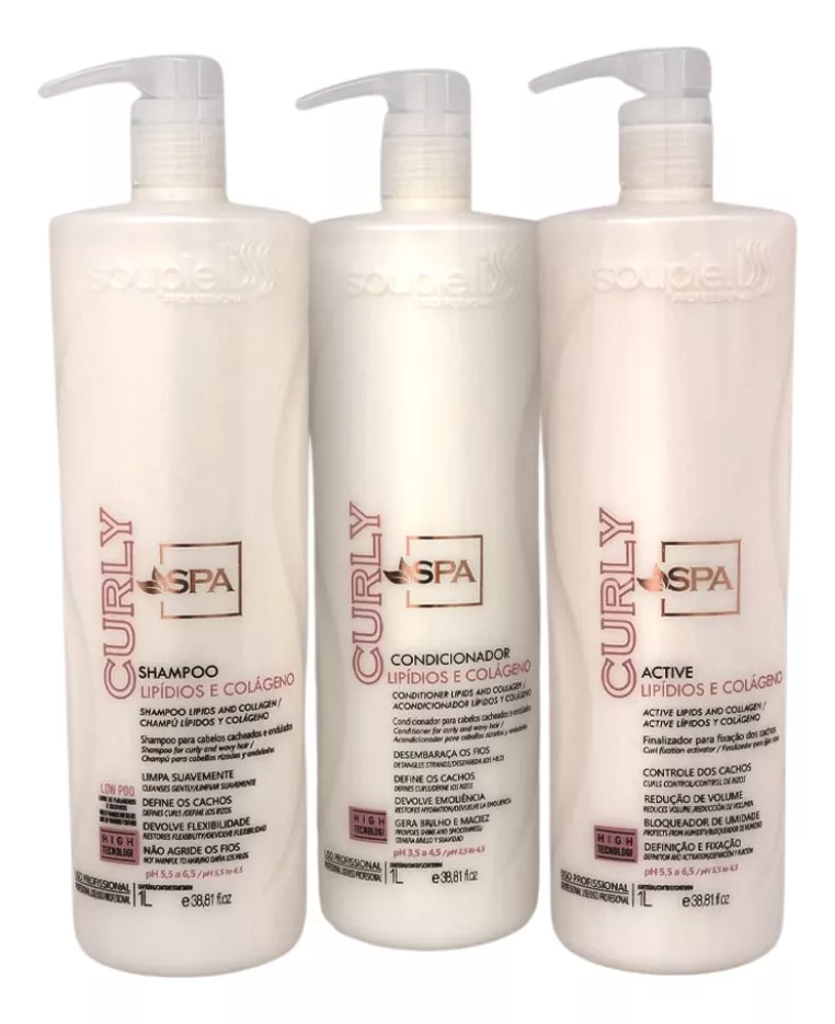Hair curling kit Curly SPA Soupleliss, 3*1l