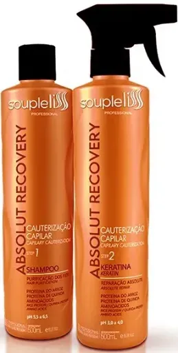 [908] Cauterization kit Soupleliss Keratina Absolut Recovery, 500+500ml