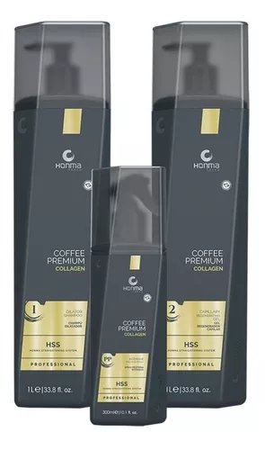Coffee Premium Collagen Honma Tokyo 3 Passos Set