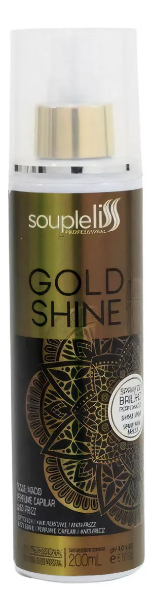 Духи Спрэй для блеска Gold Shine Soupleliss 200ml Anti-frizz