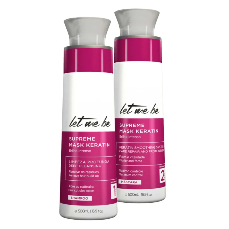 [LMB108] KIT LET ME BE KERATIN SUPREME LISS (PASSO1+PASSO 2) - 500ML*2