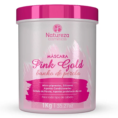 [MASCPINKG1KG] Маска-глянец для волос NATUREZA Pink Gold 1000 ml