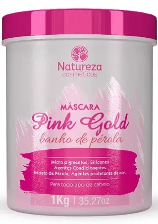 Hair gloss mask NATUREZA Pink Gold 1000 ml