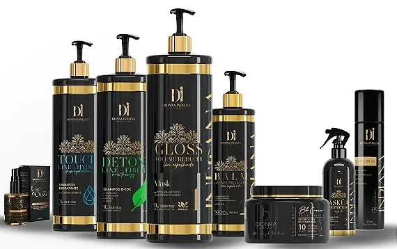 Набор Нанопластики Donna Indiana Liso Hair Reducer Volume от Quenn Care (8 продуктов)