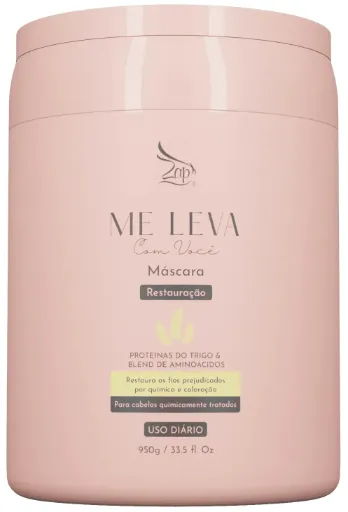 [Z-1U-MLCV-R-TRIG-0950-G] ZAP Mask Me Leva - Recovery - Blend of wheat proteins and amino acids 950 g - Zap Cosméticos