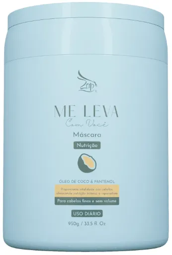 [Z-1U-MLCV-N-COCO-0950-G] Me Leva Mask - Nutrition - Coconut & Panthenol 950g - Zap Cosméticos