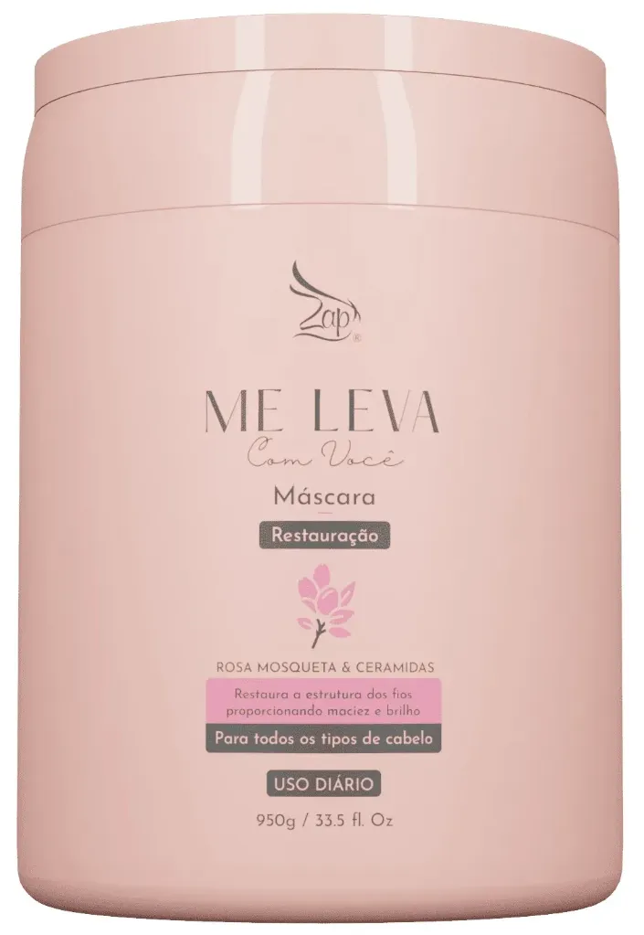 Máscara Me Leva -Реставрация - Шиповник и Керамиды 950g - Zap Cosméticos