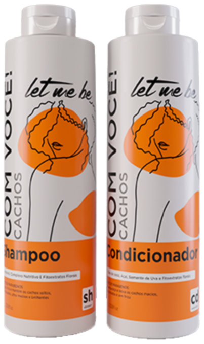 LET ME BE Kit (SHAMPOO+CONDITIONER FOR CURLS) - WITH YOU - 1L*2