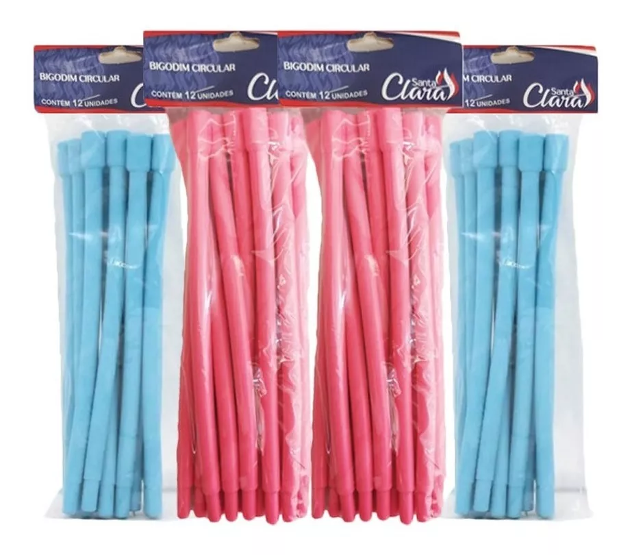 Santa Clara Round Hair Curlers Nº3 – 10 bags x 12 pcs, total 120 pcs