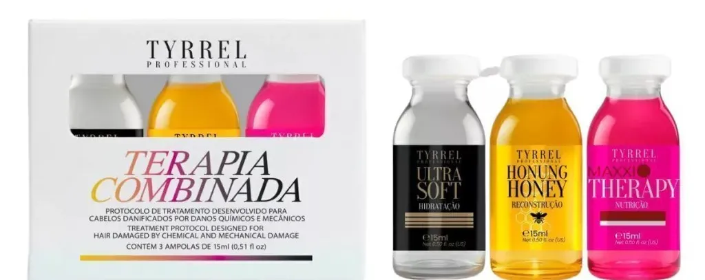 Tyrrel Ampoules Cronograma Hair Terapia Combinada - 3 *15ml
