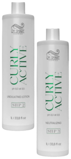 [75RLD8FK7] Set Anti-straightening & Permanent Chemicals for curling from the Curly Active line from LM Smart Cosmetics (1L*2)