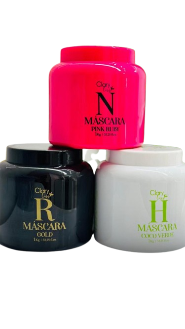 [CLARYMASK3] Chronogram of Clary Liss masks (Nutrition+Reconstruction+Moisturizing) 1kg*3