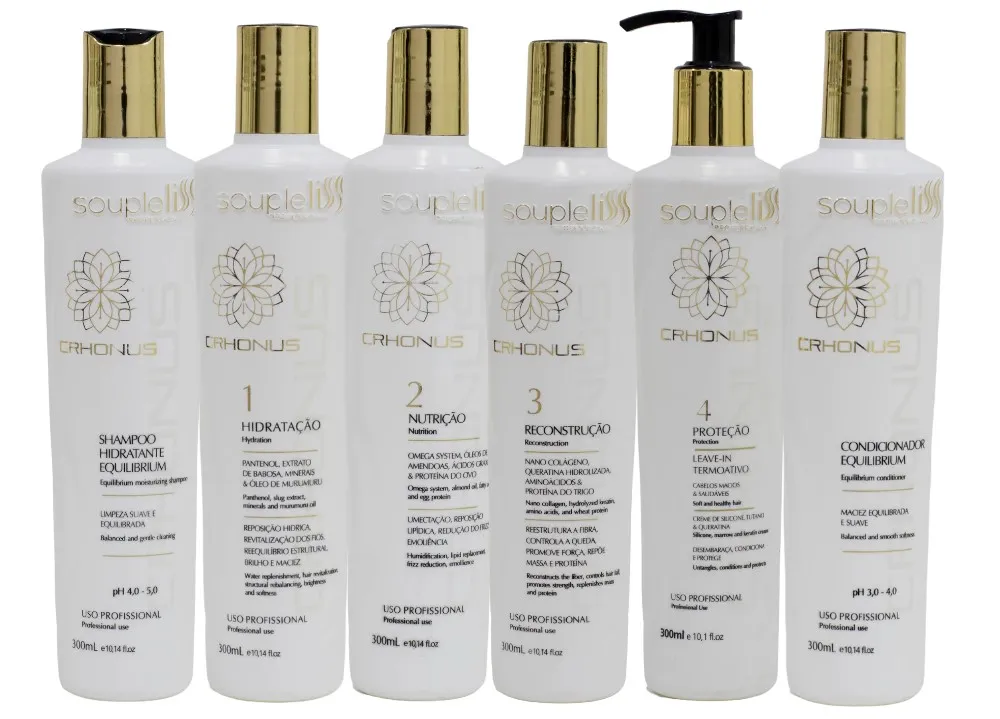 Kit Crhonus 6 passos 300ml Soupleliss Professional
