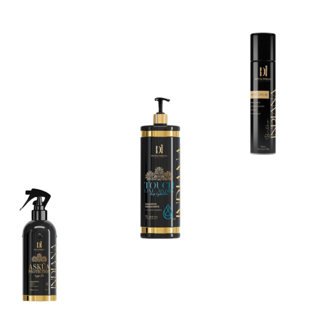 Набор Нанопластики Donna Indiana Liso Hair Reducer Volume от Quenn Care (3 продукта)