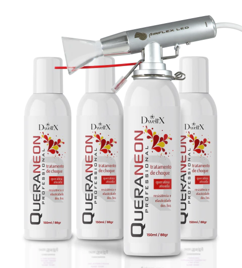 [KUERANEON] СИНИЙ СВЕТОДИОД AIRFLEX для процедуры нанокристализации волос (ОБОРУДОВАНИЕ+4 КАТРИДЖА)