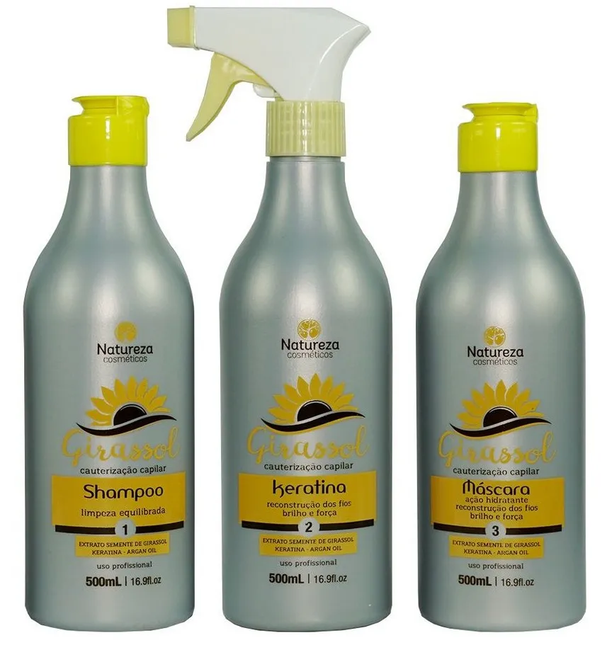 Natureza Capillary Cauterization Kit Girassol (3 PASSOS)