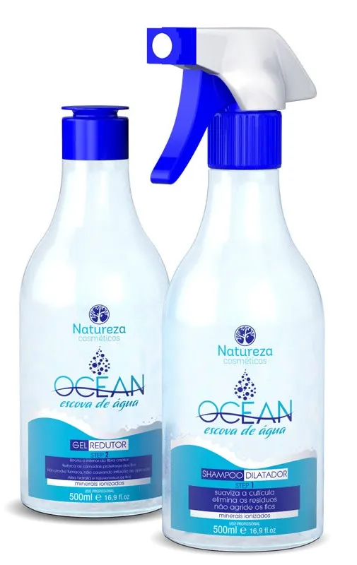 [MRP4SQYJD] Keratin Gel De Agua Ocean Natureza Cosméticos(2x500ml)
